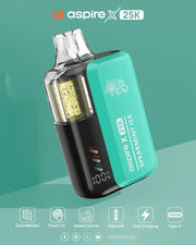 ASPIRE X DISPOSABLE 25K PUFFS - JUSTVAPEUAE