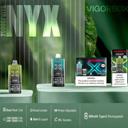 VIGORBOX NYX 26k puffs 50mg nicotine - JUSTVAPEUAE