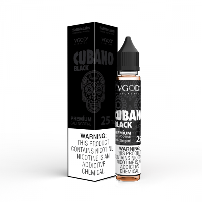 Cubano Black Salt By Vgod - JUSTVAPEUAE